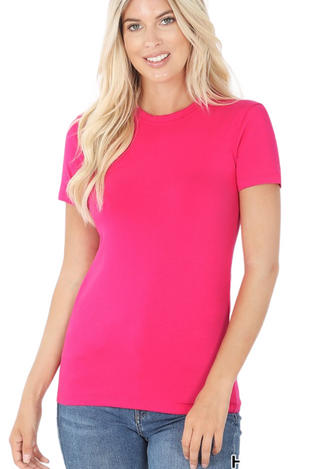 Essential Tee hot pink