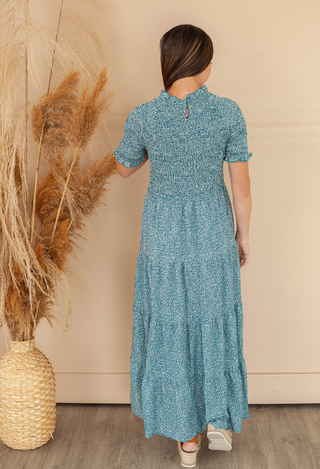 Tersa Dress Teal back