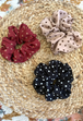 3 Set Red, Black & Mauve Dot