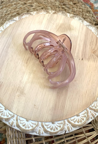 Mauve claw clip