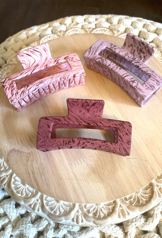 pink, purple, mauve  hair claws