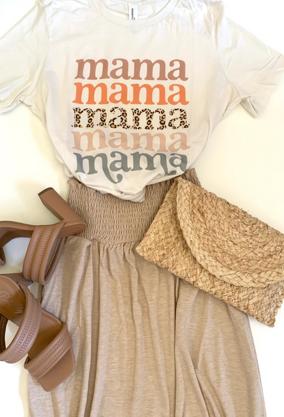 Mama Boho Graphic Tee with skirt