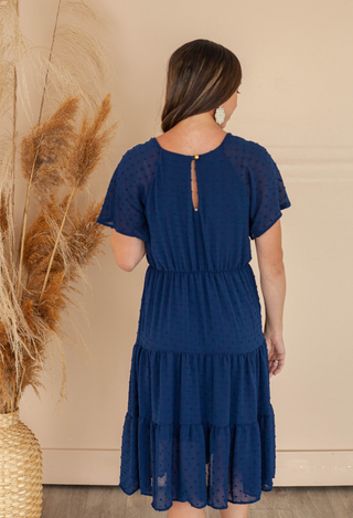 Felicity Dress Navy back