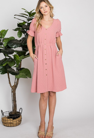 Bella Blush Dress Full length