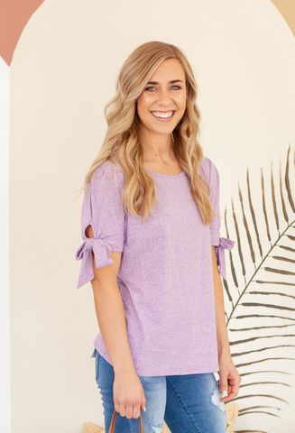 sadie bow sleeve top