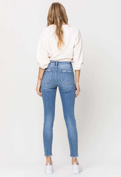 Skinny jeans back view