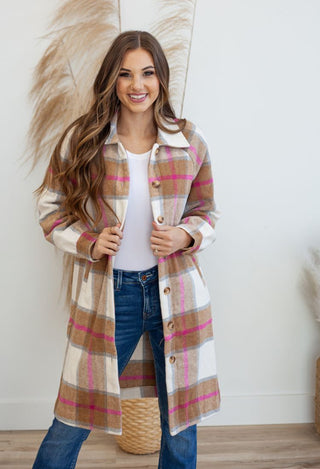 Milan Plaid Shacket