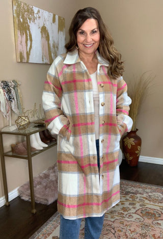 Milan Plaid Shacket