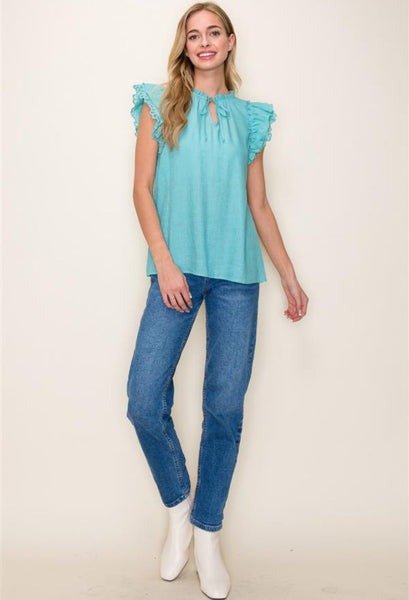 Pretty girl blouse with jeans