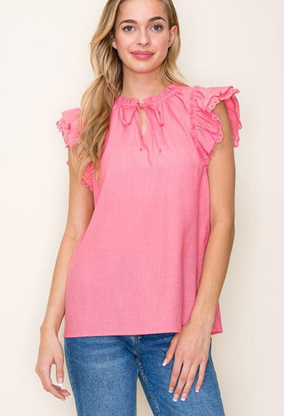 Pretty Girl Blouse in coral