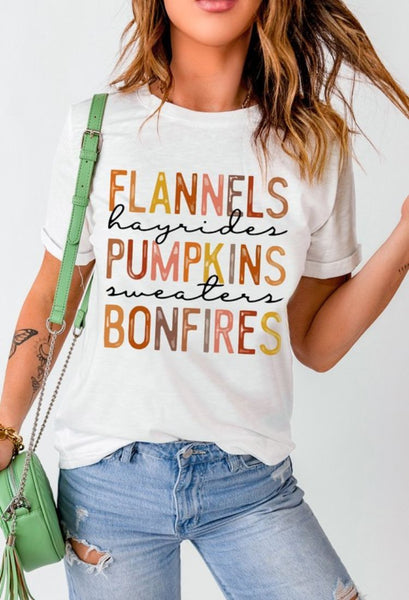 Flannel graphic tee