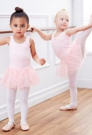 girls pink dance dress
