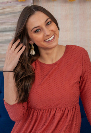 tassel coin earrings in cream