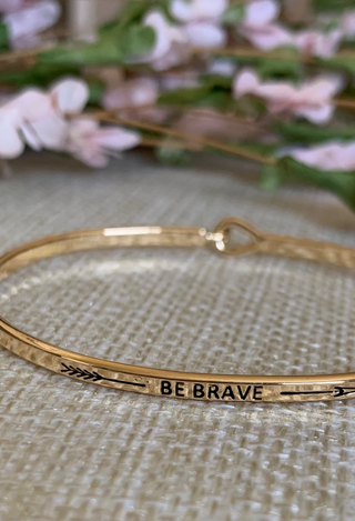 Be BraveBracelet in gold