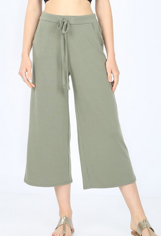 olive capri pants