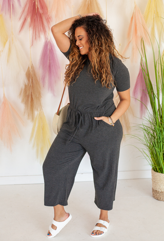 Capri Jumpsuit charcoal