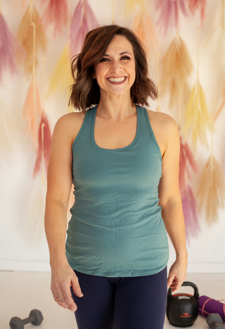 Teal Dream Fit Athleisure Top