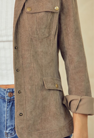 Corduroy Jacket in Khaki