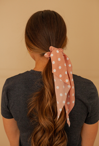Scarf Hair Scrunchie Mauve got