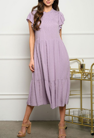 Chayenne Swiss Dot Midi Dress