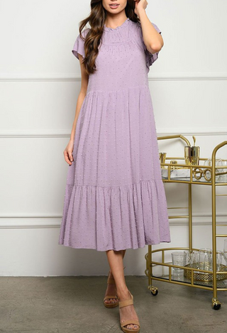 Chayenne Swiss Dot Midi Dress