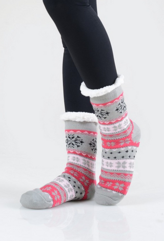 sliipper socks grey