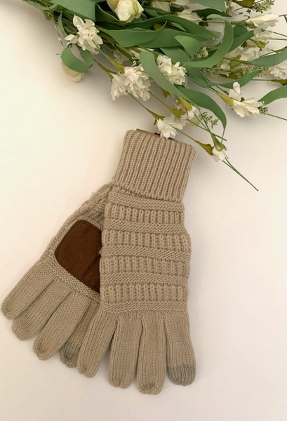 C.C. Knitted Touch Screen Gloves-more colors