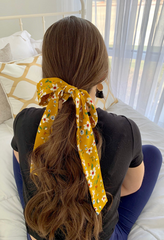 yellow Skinny scarf