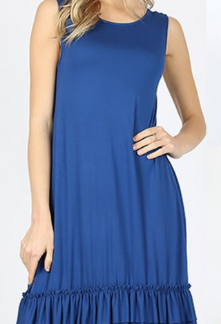 blue tank dress