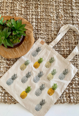 canvas pineapple bag
