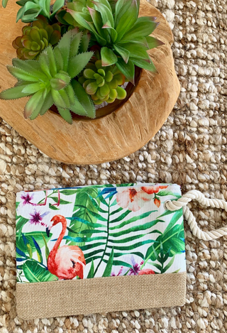 Tropical zip bag cream