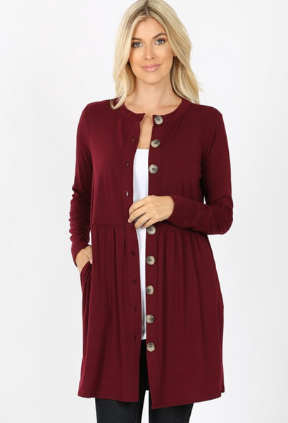 Alexia Buttoned Cardigan S-3X