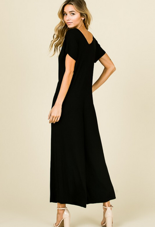 black jumpsuit