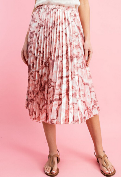 Marbled Midi skirt