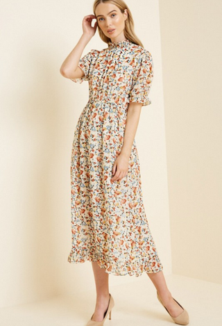 Floral Dream dress in cream