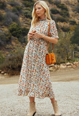Cream Floral Dream dress
