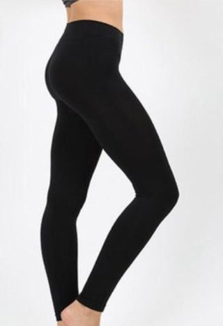 seamless black leggings for women