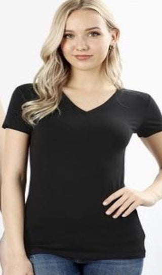 black V Tee