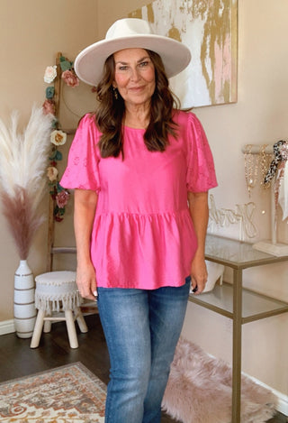 Ivory Rancher hat with pink top