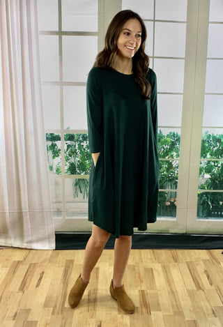 green swing  dress