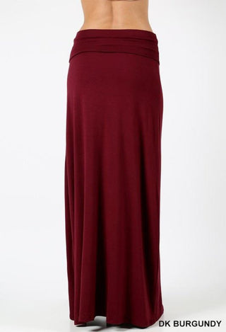 burgundy Maxi skirt
