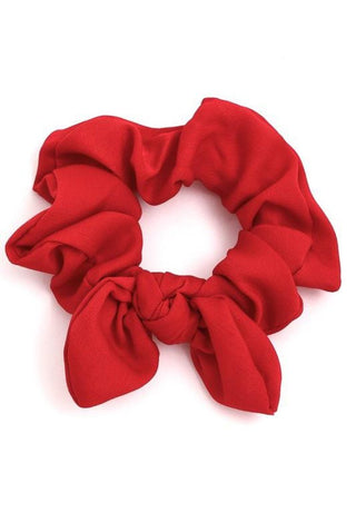 Luxe scrunchie in red