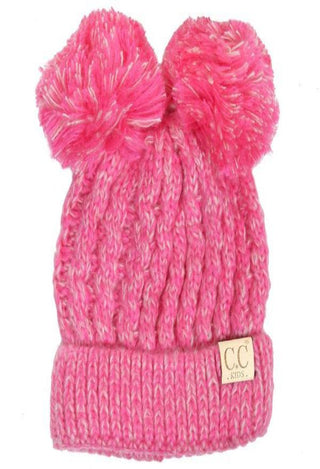 pink girl knit hat