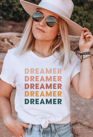 Dreamer colored graphic tee