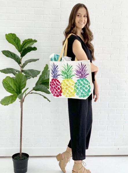 pineapple beach bag