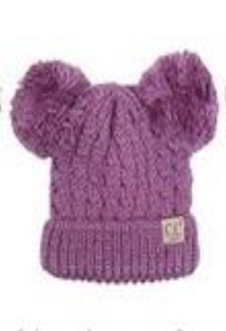 purple kids hat