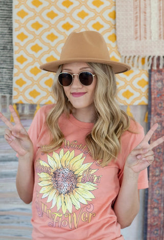 Be a sunflower graphic tee