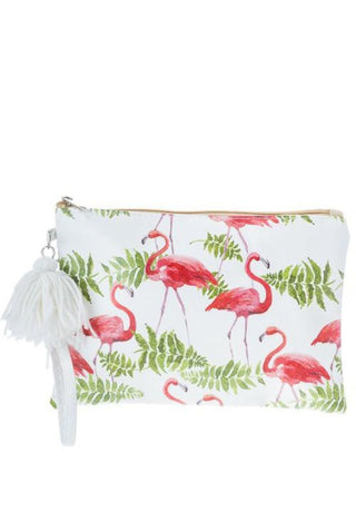 Flamingo makeup bag