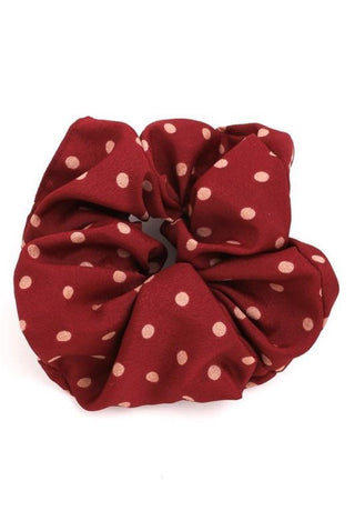 red dot scrunchie