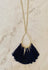 Navy Oval/gold